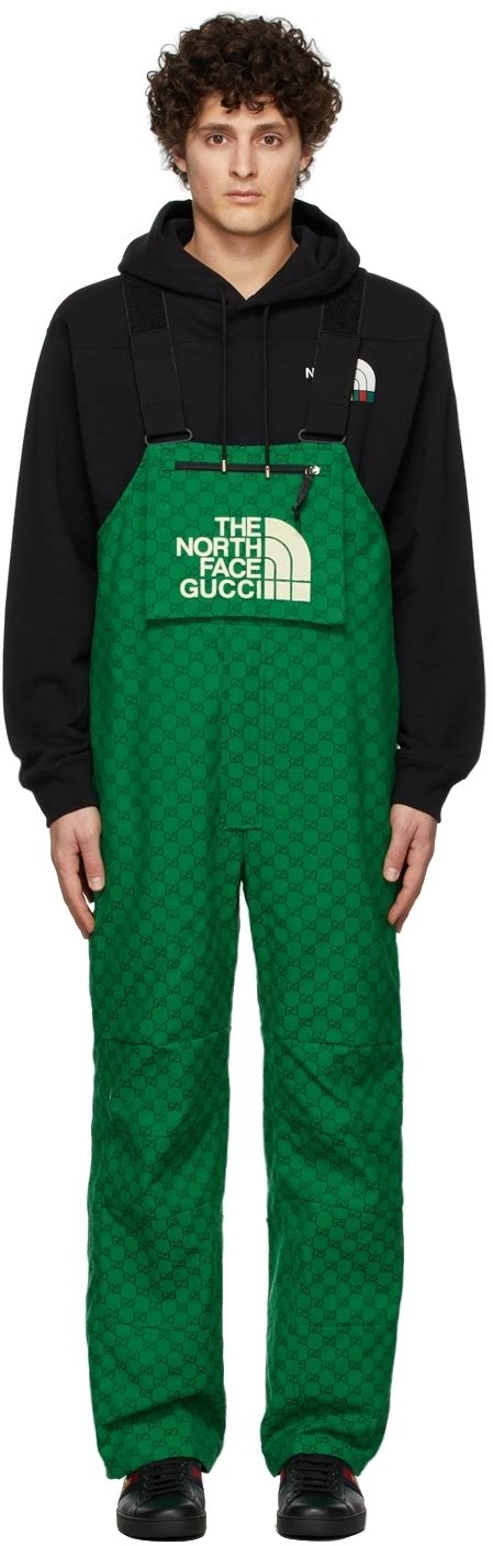 the north face gucci overalls green|gucci north face 2024.